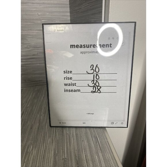 Free People x Sandrine Rose Wide Curve Leg Jeans Charbon Womens Size 30 - Picture 9 of 9